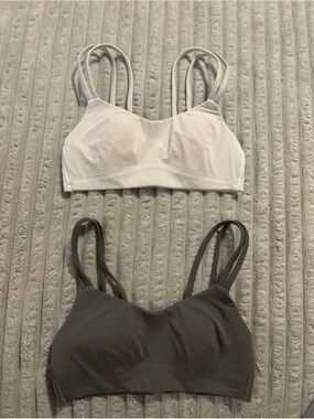 lululemon Like a Cloud Bra Set of 2 - White & Green